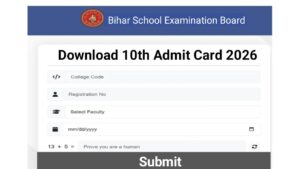Bihar Board 10th Admit Card Download 2026